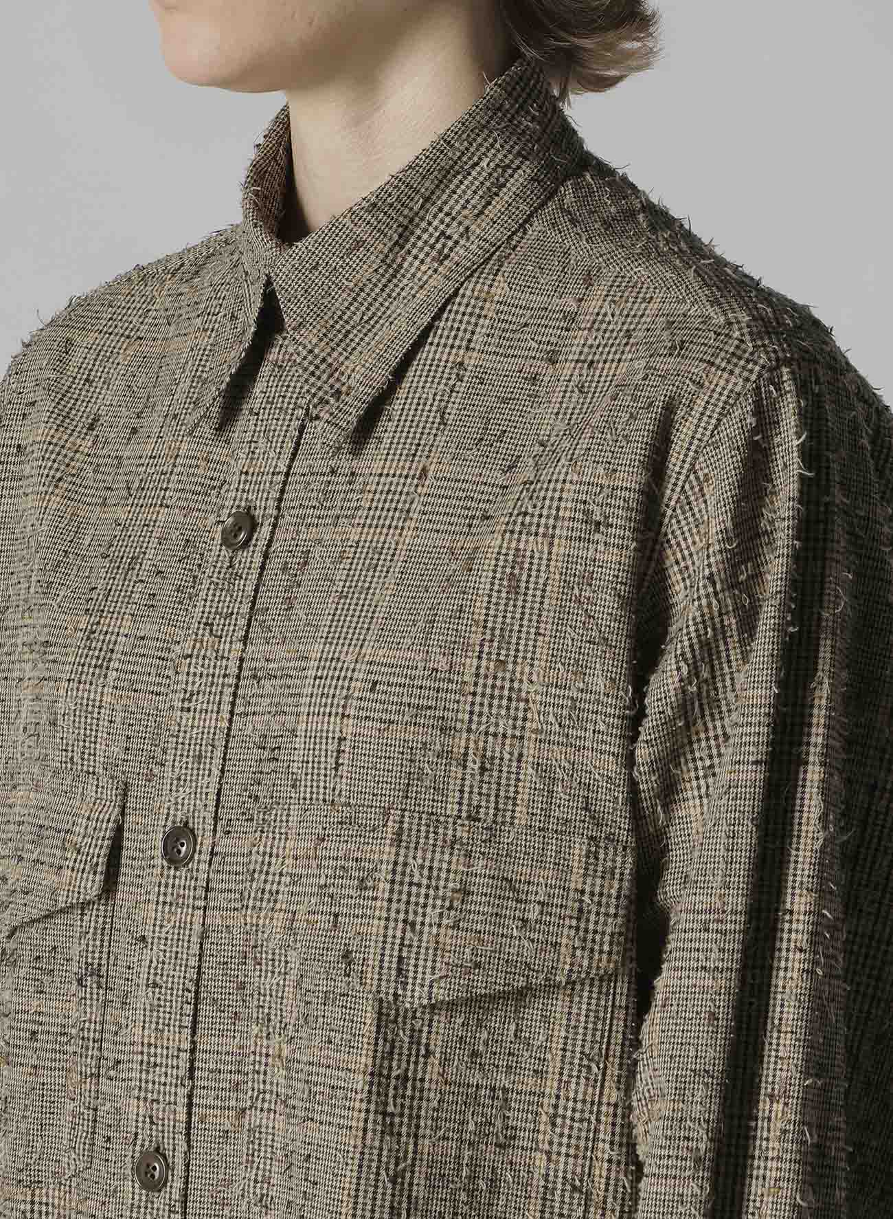 NEEDLE-PUNCHED MILITARY LONG DRESS