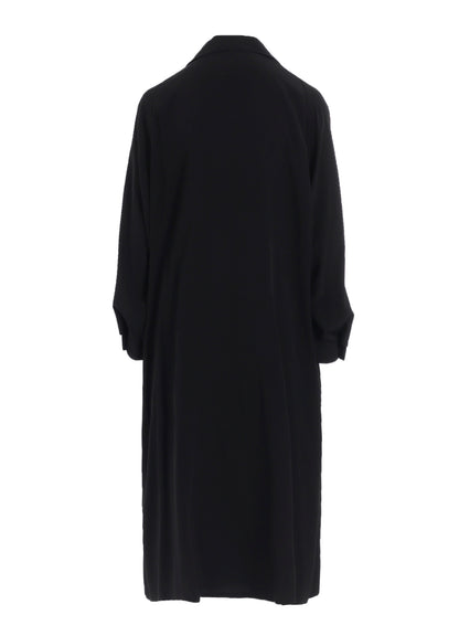 TA/PE CREPE DE CHINE OPEN COLLAR DRESS