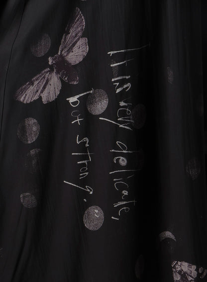BUTTERFLY-PRINT SLEEVELESS DRESS