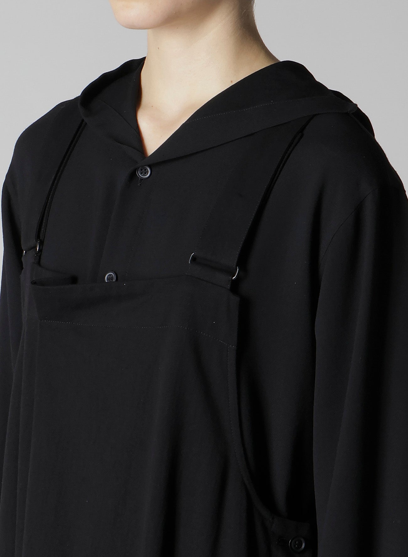 C/RY GABARDINE OVERALLS DRESS