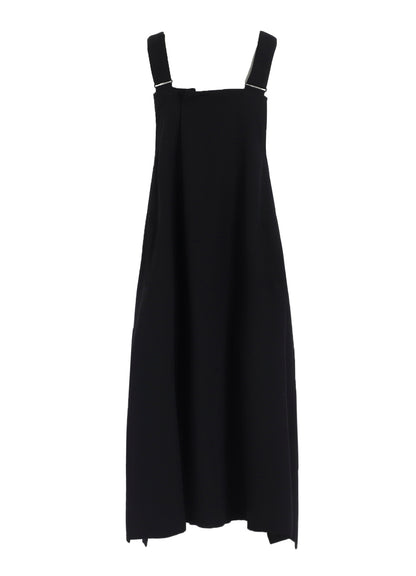 WOOL GABARDINE OVERALLS DRESS