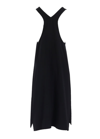 WOOL GABARDINE OVERALLS DRESS