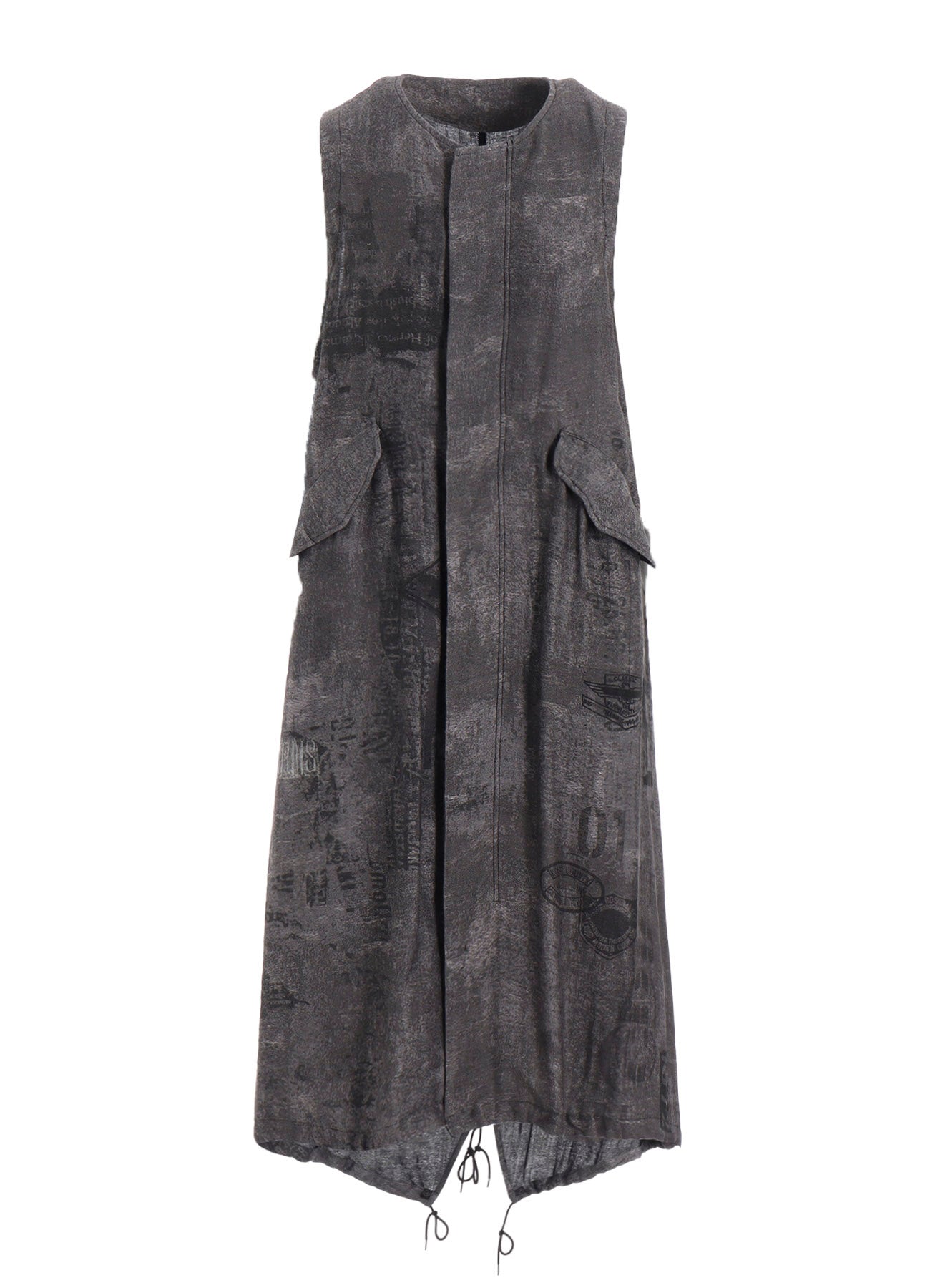 PATCH DESIGN PRINT FISH TAIL DRESS