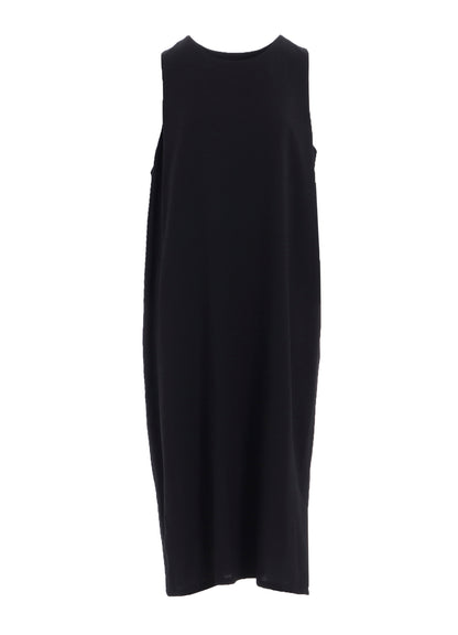 WOOL SERGE SLEEVELESS DRESS