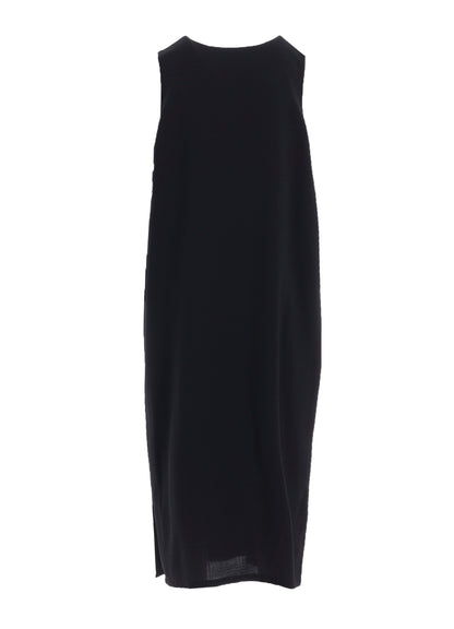 WOOL SERGE SLEEVELESS DRESS