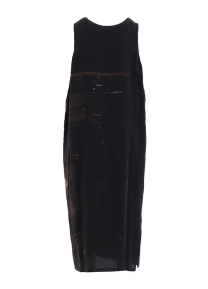 DUNGEREE TWILL SLEEVELESS DRESS