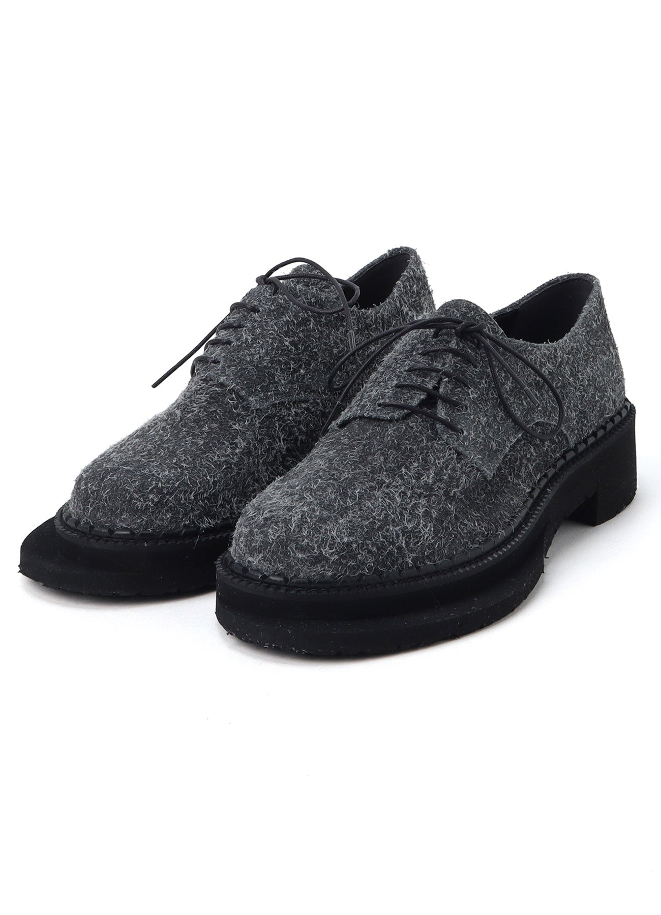 BRUSHED SUEDE TWISTED SHOES – THE SHOP YOHJI YAMAMOTO