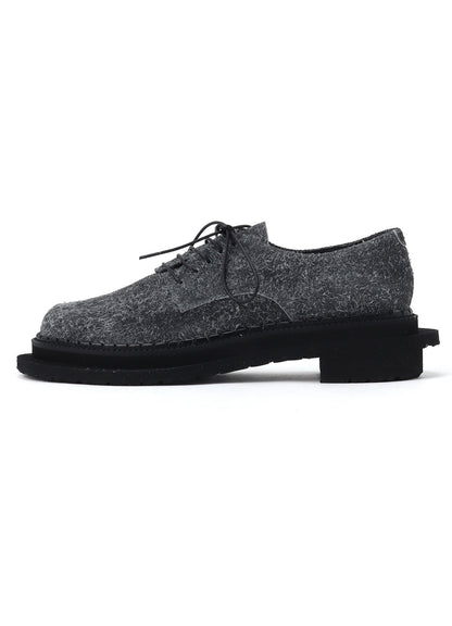 BRUSHED SUEDE TWISTED SHOES