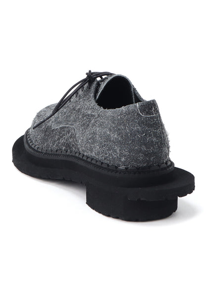 BRUSHED SUEDE TWISTED SHOES