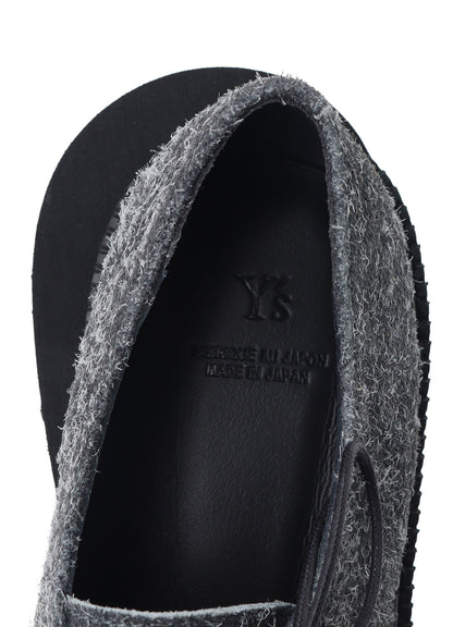 BRUSHED SUEDE TWISTED SHOES