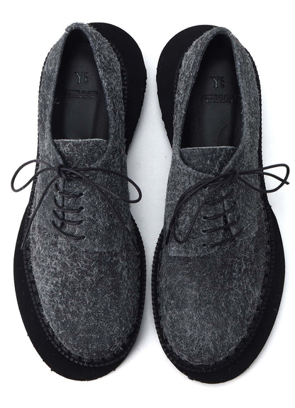 BRUSHED SUEDE TWISTED SHOES