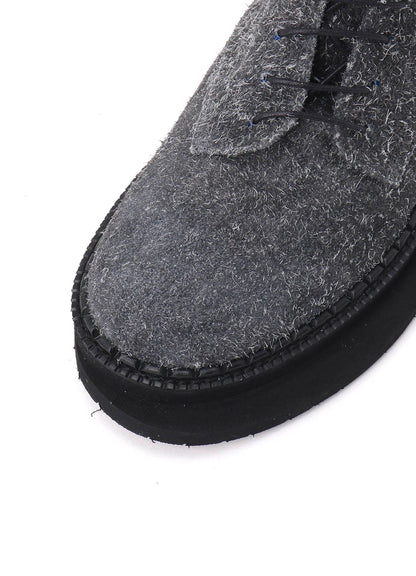BRUSHED SUEDE TWISTED BOOTS