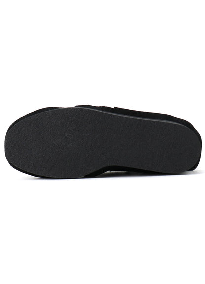 RAW-EDGE SMOOTH LEATHER GORE BOOTS