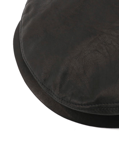 SOFT LEATHER EAR MUFF CAP
