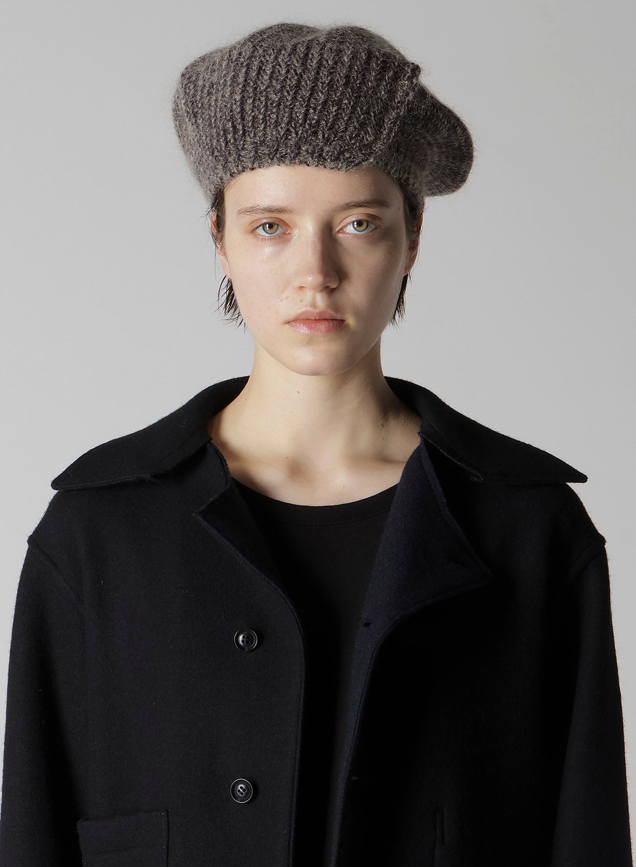 MAHAIR WOOL COMBINATION BERET