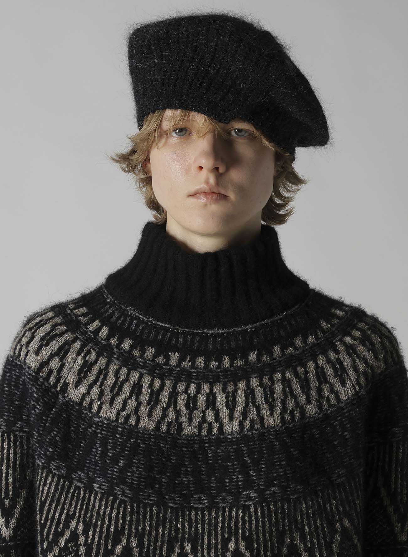 MAHAIR WOOL COMBINATION BERET