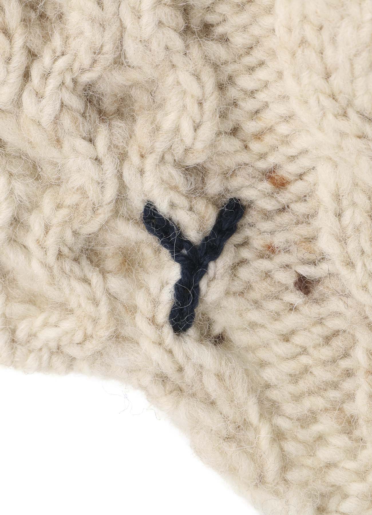 SLUB WOOL BEANIE W/ EAR FLAP