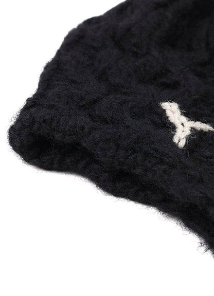 SLUB WOOL BEANIE W/ EAR FLAP