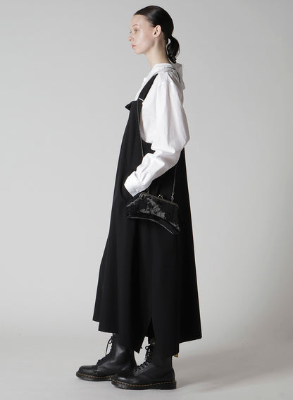 DISCHARGE-PRINTED VELVET CURVY BAG M