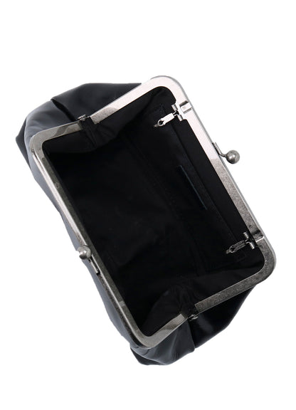 GLOSSY LEATHER CURVY BAG S