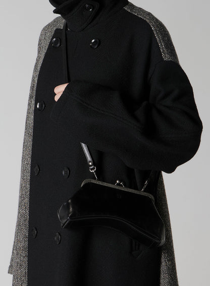 GLOSSY LEATHER CURVY BAG S