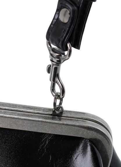GLOSSY LEATHER CURVY BAG S