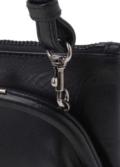 SEMI-GLOSS LEATHER MINI SHOULDER 2WAY BAG