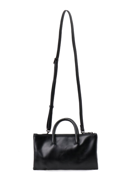 SEMI-GLOSS LEATHER SHOULDER 2WAY BAG
