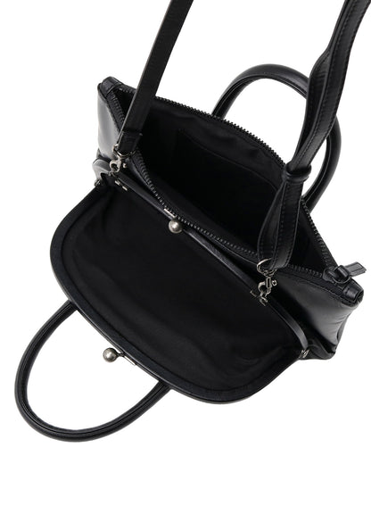 SEMI-GLOSS LEATHER SHOULDER 2WAY BAG