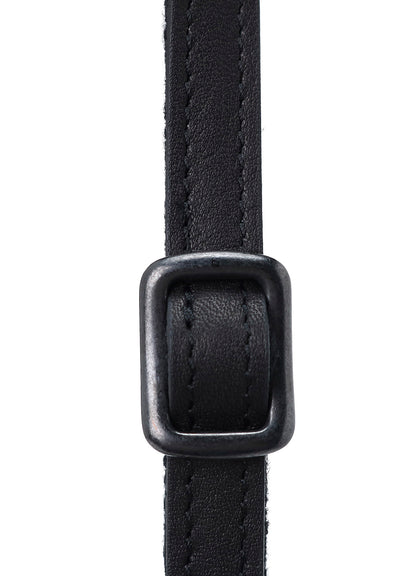 BRAIDED STRING LEATHER SHOULDER BAG