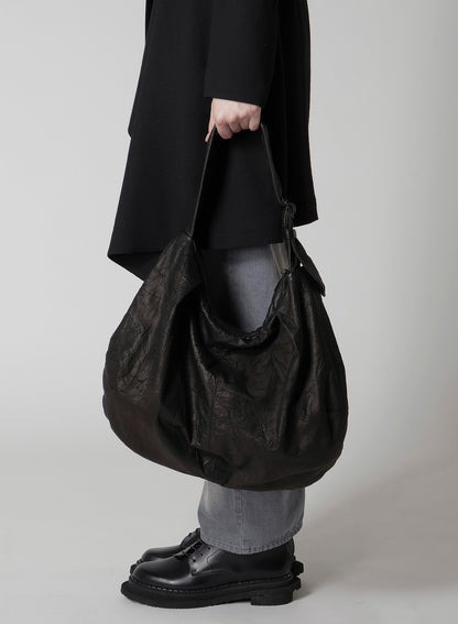 SOFT LEATHER GYOZA-STYLE BAG