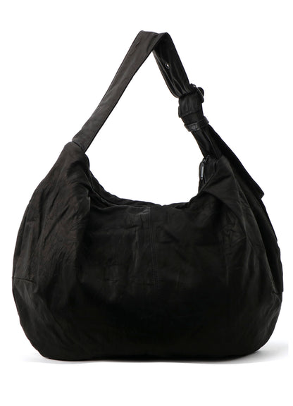 SOFT LEATHER GYOZA-STYLE BAG