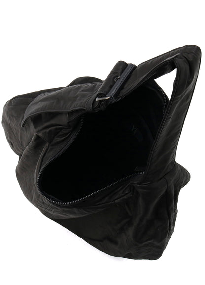 SOFT LEATHER GYOZA-STYLE BAG