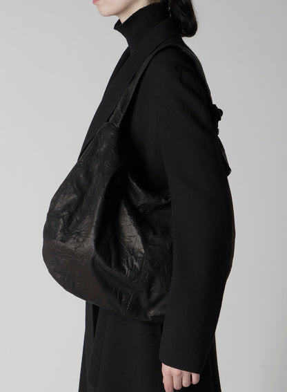 SOFT LEATHER GYOZA-STYLE BAG