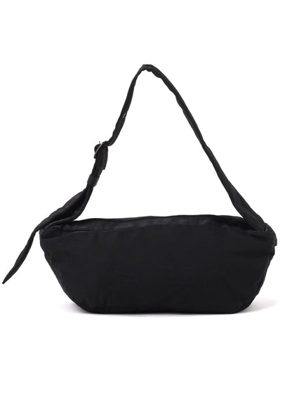 NYLON WASHER TWILL BOX SHOULDER BAG