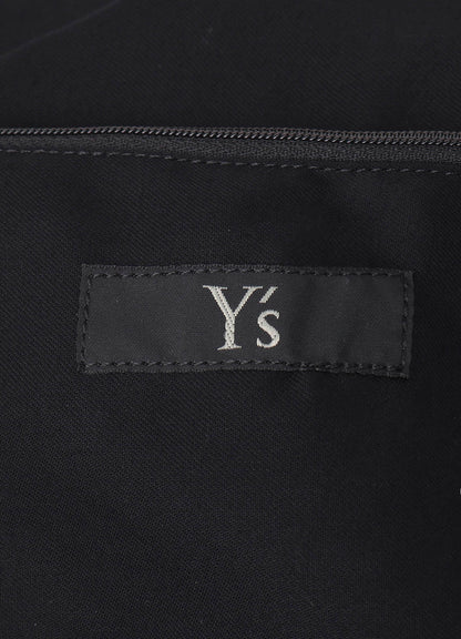 NYLON WASHER TWILL BOX SHOULDER BAG