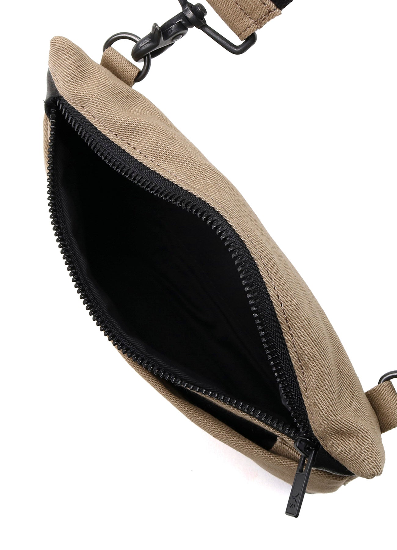 COTTON LINEN TWILL / LEATHER SACOCHE