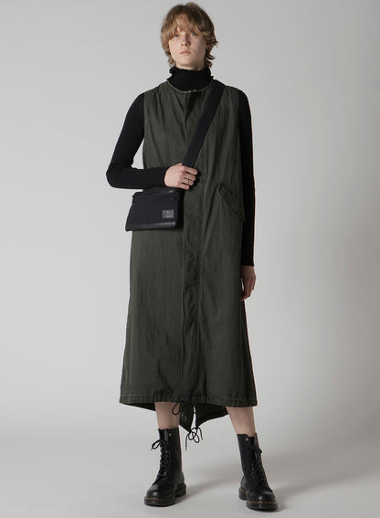 COTTON LINEN TWILL / LEATHER SACOCHE