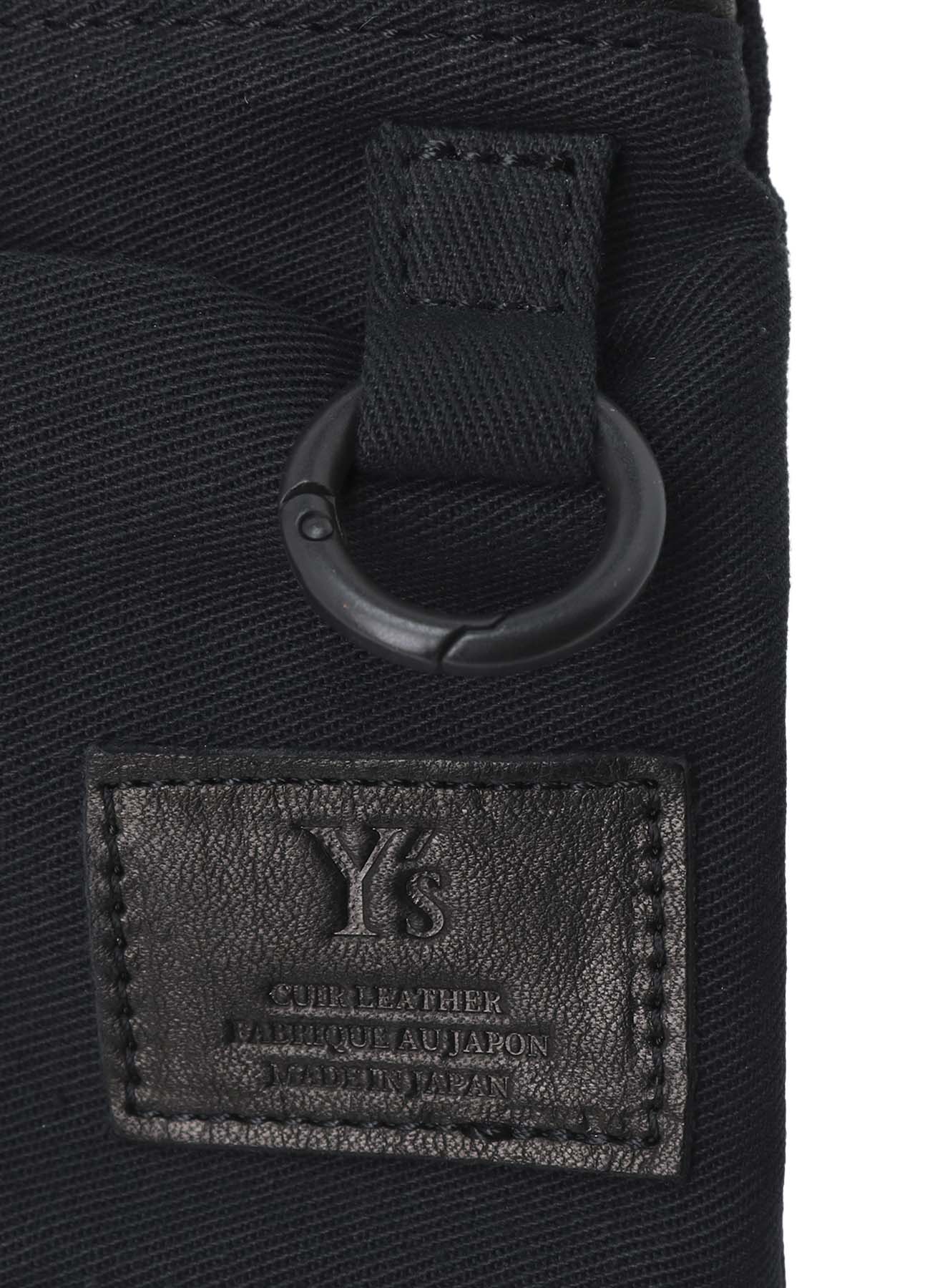 COTTON LINEN TWILL / LEATHER SACOCHE