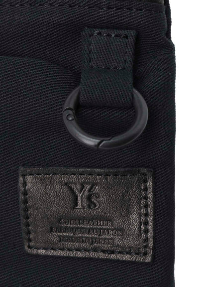 COTTON LINEN TWILL / LEATHER SACOCHE