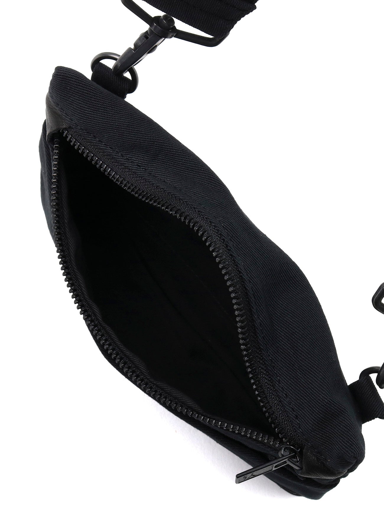 COTTON LINEN TWILL / LEATHER SACOCHE