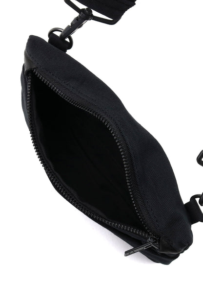 COTTON LINEN TWILL / LEATHER SACOCHE