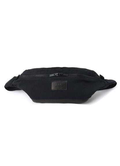 COTTON LINEN TWILL / LEATHER CROSSBODY BAG