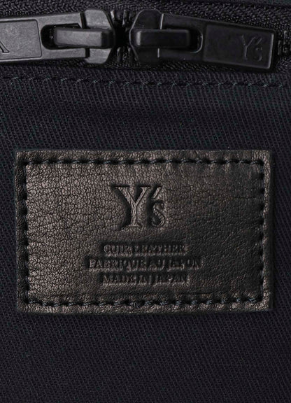 COTTON LINEN TWILL / LEATHER CROSSBODY BAG