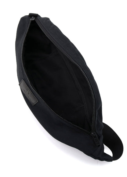 COTTON LINEN TWILL / LEATHER CROSSBODY BAG