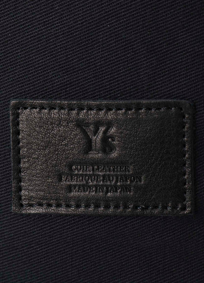 COTTON LINEN TWILL / LEATHER BACKPACK