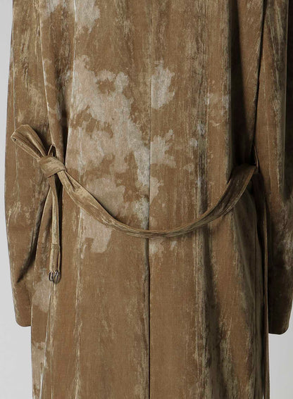 DISCHARGE-PRINTED VELVET BIG JACKET
