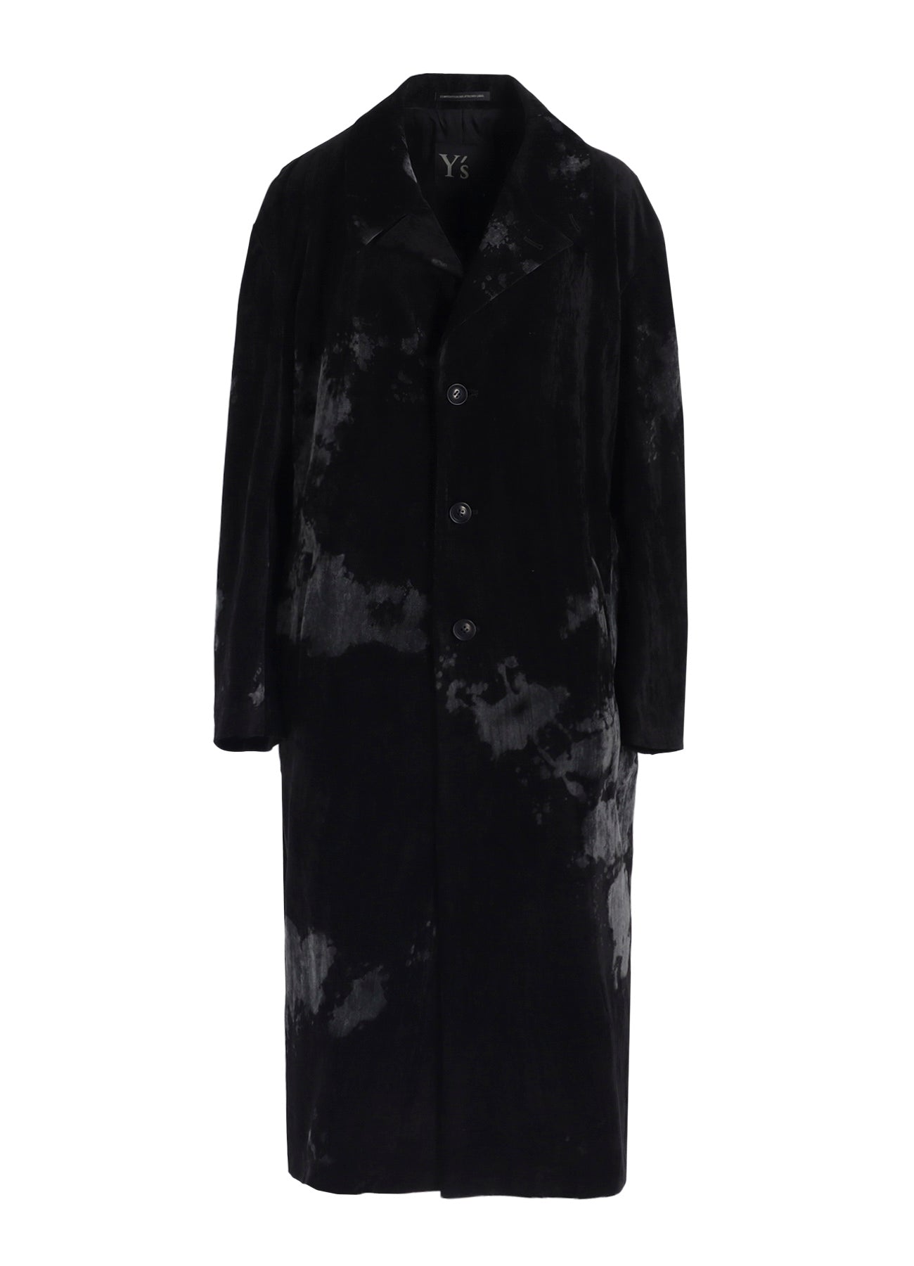 DISCHARGE-PRINTED VELVET BIG JACKET