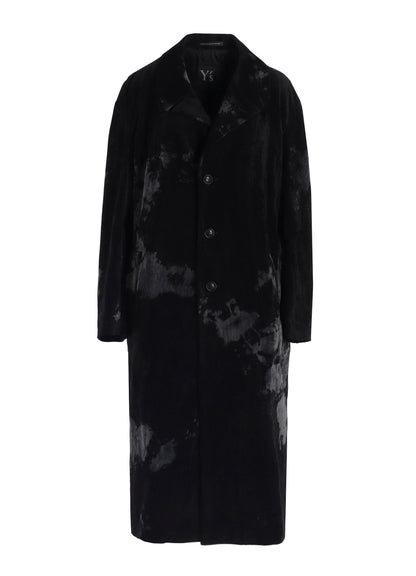 DISCHARGE-PRINTED VELVET BIG JACKET