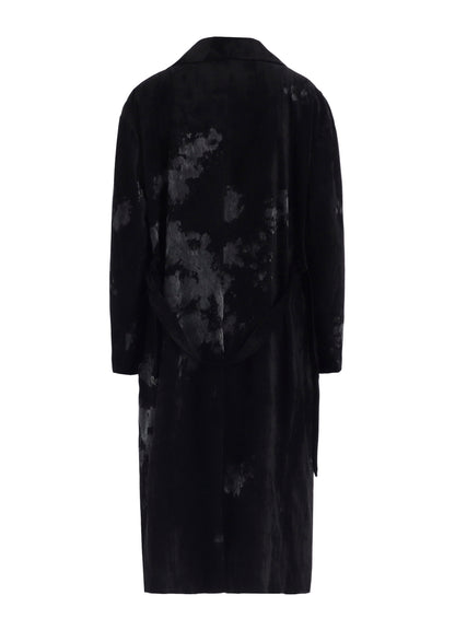 DISCHARGE-PRINTED VELVET BIG JACKET
